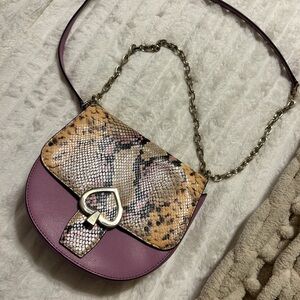Kate Spade Robyn Exotic Medium Chain Saddle Bag